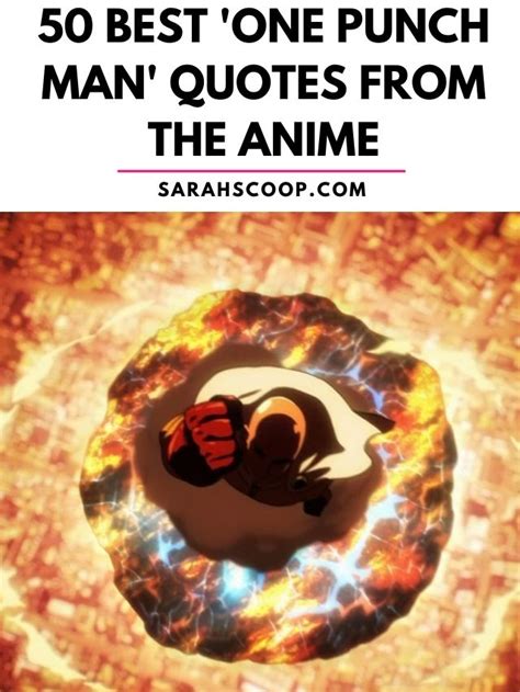 50 Best 'One Punch Man' Quotes from the Anime.